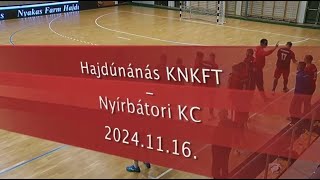 Hajdúnánási Televízió Hajdúnánás KNKFT  Nyírbátor KC 20241118 [upl. by Ferdie]