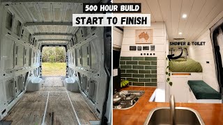 DIY Camper Van Conversion  Full Build Timelapse [upl. by Joed620]