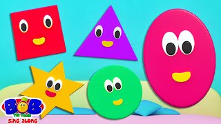 Shapes Song Educational Video  More Fun Learning Rhymes for Kids [upl. by Eulalia]