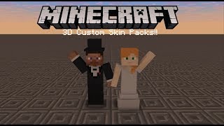 NO LONGER WORKING Minecraft PE Better Together  How to make 3D custom skin packs [upl. by Abbe]