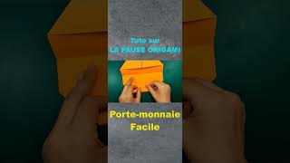 Comment faire un porte monnaie facile en origami lapauseorigami origamifacile [upl. by Avra]