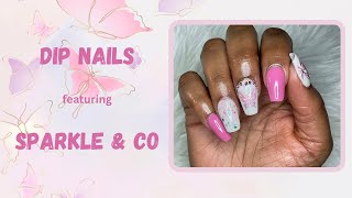 DIY Dip Powder Nails Sparkle and Co Dip PowderMarch 2024 Sub Bag [upl. by Irdua]