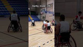 Shot Derby theemptinessmachine basketball basket wheelchair wheelchairsport wheechairbasket [upl. by Nekal]