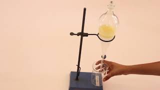 Separation of Immiscible Liquids  Demonstration [upl. by Sixla230]