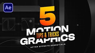 5 EPIC Motion Graphics Techniques for After Effects  After Effects Tutorial [upl. by Angelo]