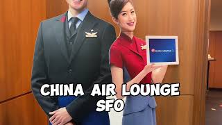 China Airline Lounge SFO Airport [upl. by Kisung305]