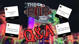 A QampA Session with the RIP Hosts Before HHN33 Begins  The RIP Tour Podcast [upl. by Benji]