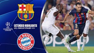 Barcelona vs Bayern Extended Highlights  UCL Group Stage MD 5  CBS Sports Golazo [upl. by Ithnan]