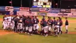 2002  Quad City River Bandits vs Peoria Chefs Fight part 1 [upl. by Mitchael511]