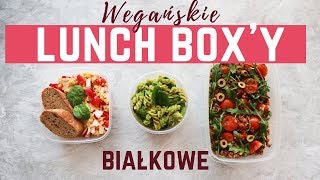 Wegańskie LUNCH BOX białkowe  2 śniadania do szkoły lub pracy [upl. by Malinde]