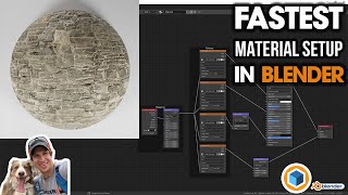 The FASTEST Way to SET UP PBR MATERIALS in Blender  Node Wrangler Texture Setup Quick Tutorial [upl. by Ilrebmik258]