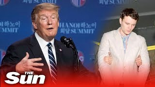 Trump today DEFENDS Kim over death of Otto Warmbier [upl. by Tudela]