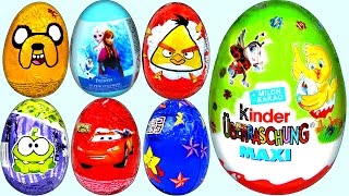 30 Kinder Surprise Eggs Disney Cars Plains Trolls Frozen Angry Birds Spiderman Yowie Surprise Egg [upl. by Santoro156]