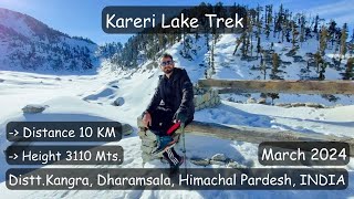 Kareri Lake Trek Distt Kangra Dharamsala Himachal Pradesh India Punjab [upl. by Va861]