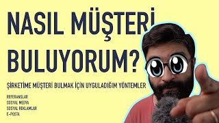 Nasıl Müşteri Buluyorum Müşteri bulmanın yollarını kendi şirketimde uyguladığım yöntemi anlattım [upl. by Esahc]