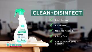 Why FoamBased Disinfectants are More Effective  Wyritol Disinfectant Foam Spray  Cleaner [upl. by Heydon618]