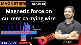 Moving Charges And Magnetism Class 12  Force On Current Carrying Conductor In A Magnetic Field  12 [upl. by Ilahsiav]