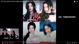 KPOP GIRL GROUPS TIKTOK COMPILATIONS  REACTION [upl. by Shandie]