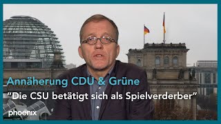 Markus Decker RND zu Annäherungsversuchen von CDU und Grünen  041224 [upl. by Favian724]