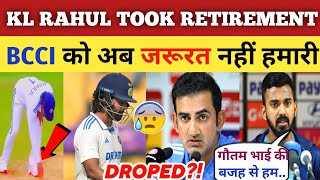 KL RAHUL Took Retirement Today  Nz ke khilaf nahi khel paya isliye Gautam Bhai ne [upl. by Tucker242]