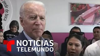 Joe Biden desea conquistar el voto de la comunidad latina  Noticias Telemundo [upl. by Nylhsa]