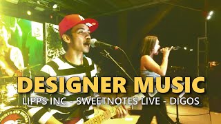 DESIGNER MUSIC  Lipps Inc  Sweetnotes Live  Digos [upl. by Hinkle]