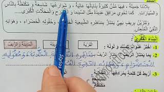 السنة الثانية ابتدائى حل اختبار في اللغة العربية النمودج 6 الفصل الأول الجيل الثانى [upl. by Anwahsat]