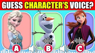 Guess The Frozen 1 amp 2 Movie Characters by Their Voice  Elsa Anna Kristoff Olaf Hans [upl. by Annait710]