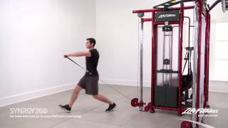 Single Arm Front Raise with Forward Lunge [upl. by Bollen]