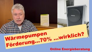 Förderung Wärmepumpe 70 nur für wen  Energieberatung Hinderhofer [upl. by Aihsem]