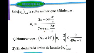 suites numériques 2 bac SM Ex 22 et 23 et 24 et 25 page 102 Almoufid [upl. by Tammi]