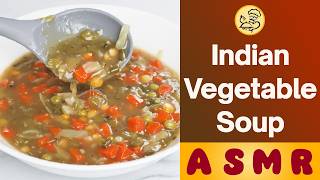 Healthy Vegetable Soup in 10 minutes  Easy Mixed Veggie Soup Recipe  Baba Food ASMR [upl. by Akierdna]