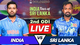 India vs Sri Lanka Live 2nd ODI Match  IND vs SL ODI Live Match Score  Live Cricket Match Today [upl. by Nnaynaffit63]