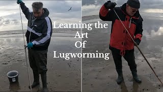 Trying to Learn the art of bait pumping your own fresh lugworm [upl. by Ramses120]