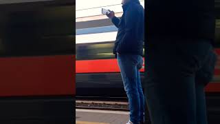 Frecciarossa e SsanPitoPato shorts viralvideo train duck enea [upl. by Smiga]