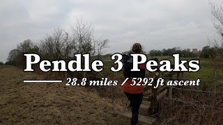 Pendle 3 Peaks  Pendle Hill Weets Hill Boulsworth Hill Lad Law  4K [upl. by Anifares]