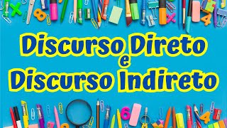 Discurso direto e indireto [upl. by Ahsinom]