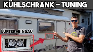 Absorber Kühlschrank Tuning  LüfterEinbau im Camper [upl. by Onig]