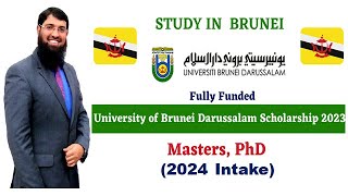 University of Brunei Darussalam Scholarship 2024 for MSPhD  Fully Funded UrduHindi [upl. by Atsahs]