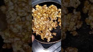 caramel popcorn 🍿at home ashortaday caramelpopcornrecipe foodblogging ytshorts easyrecipe [upl. by Enelyahs]