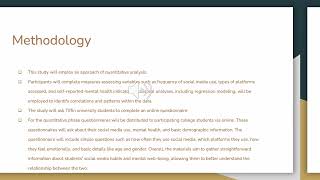 The Impact of Social Media Usage and mental Health Among Tiffin University Students [upl. by Fletch]