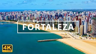 Fortaleza Brazil 🇧🇷  4K Drone Footage [upl. by Ahser282]