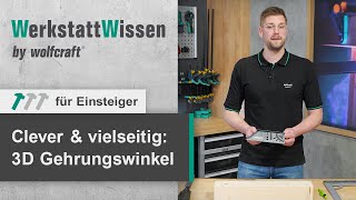 Clever amp vielseitig 3DGehrungswinkel  WerkstattWissen  wolfcraft [upl. by Aelat859]