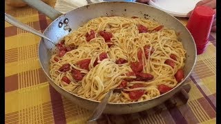 LINGUINE CON POMODORINI CONFIT primo piatto semplice [upl. by Darom]