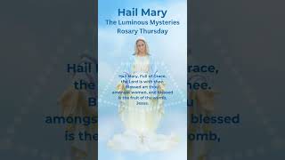 Hail Mary  Rosary Prayer  Rosary Thursday  Luminous Mysteries  Ave Maria Piano hailmary shorts [upl. by Belmonte]