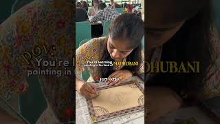 Learning Madhubani art at NIFT Patna  Life of a Fashion student  Want to get into NIFT [upl. by Caroline]