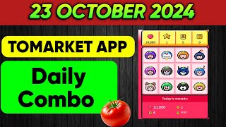 23 October TOMARKET APP  TOMARKET APP Daily Combo 💯 ✅  Today Earn 22580 Tomatoes [upl. by Aicilf622]