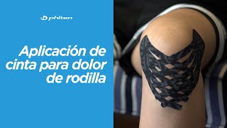 Aplicación de cinta kinesiológica para dolor de rodilla Técnica quotPulpo [upl. by Colwell414]