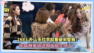 2NE1朴山多拉早就看破宋智雅！ 宋智雅高調送假貨給主持人？ [upl. by Eatnoid]