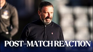 Dundee A  Postmatch Derek McInnes [upl. by Enelime446]